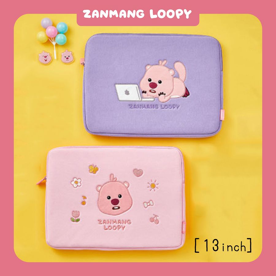 【ZANMANG LOOPY】ジャンマンルピー★Two Face Fabric Pouch ZANMANG LOOPY】ジャンマンルピー☆Two Face Fabric Pouch