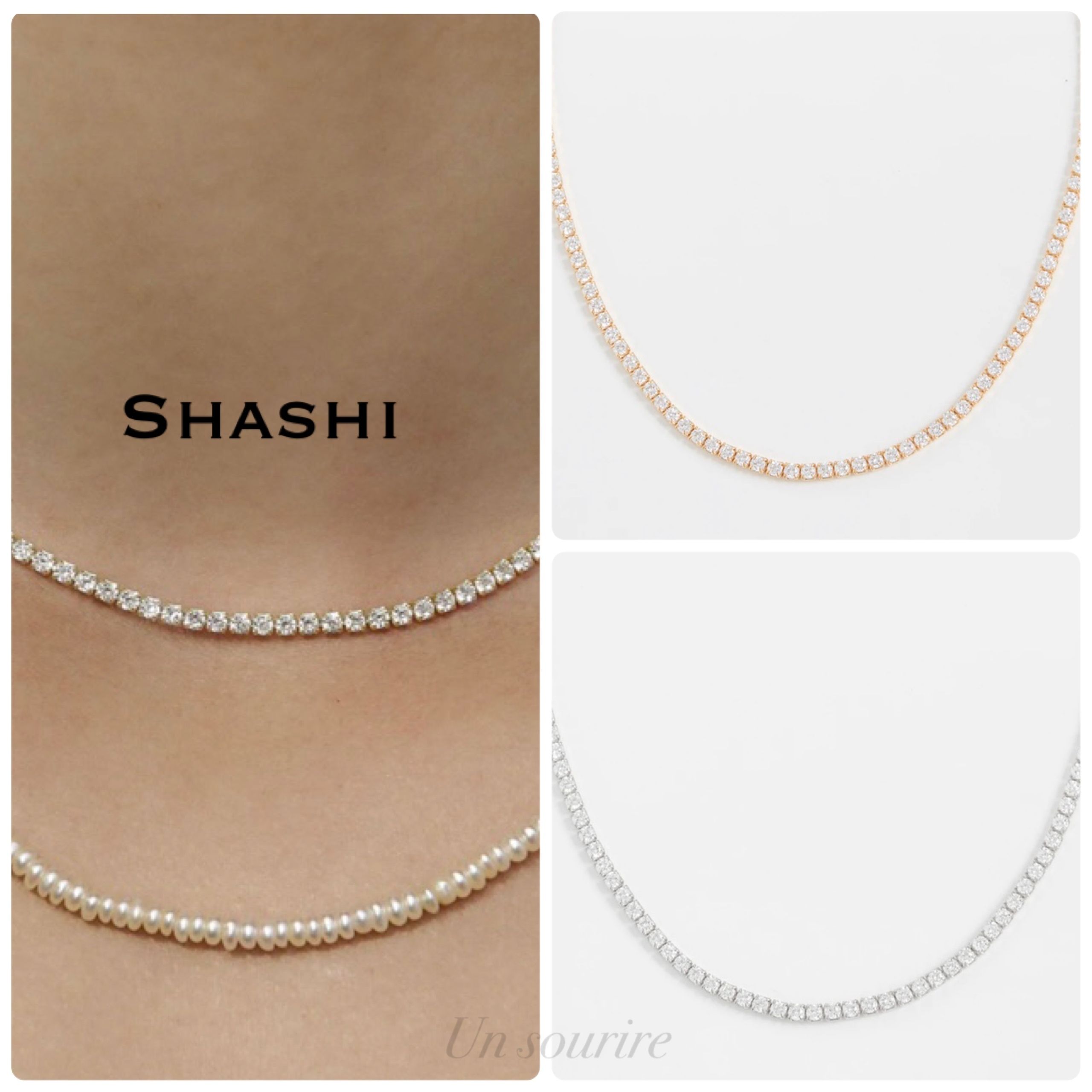 ロンハーマン取扱 Shashi ダイヤモンドテニスネックレス (Ron Herman ...