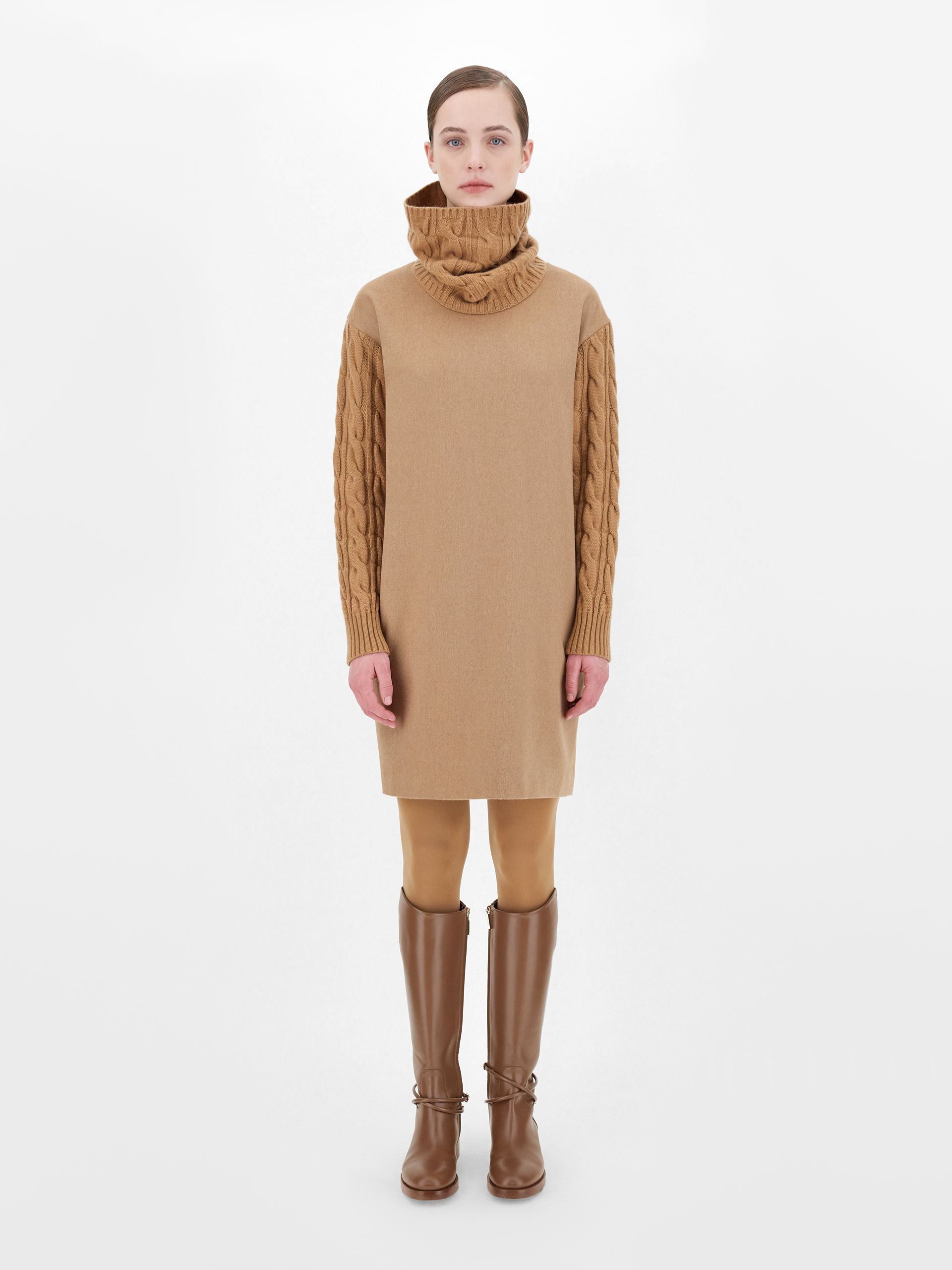マックスマーラ Max Mara◇キャメル ワンピース ウール カシミヤ (Max 購入ファッション マックスマーラ キャメル ワンピース ひざ丈ワンピース