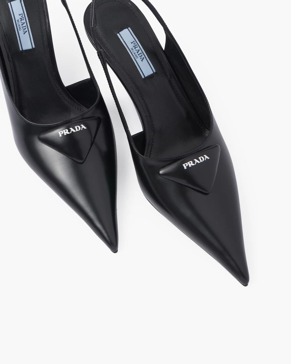 新作☆春夏【PRADA】ブラッシュドレザー スリングバックパンプス 新作☆春夏【PRADA】ブラッシュドレザー スリングバックパンプス