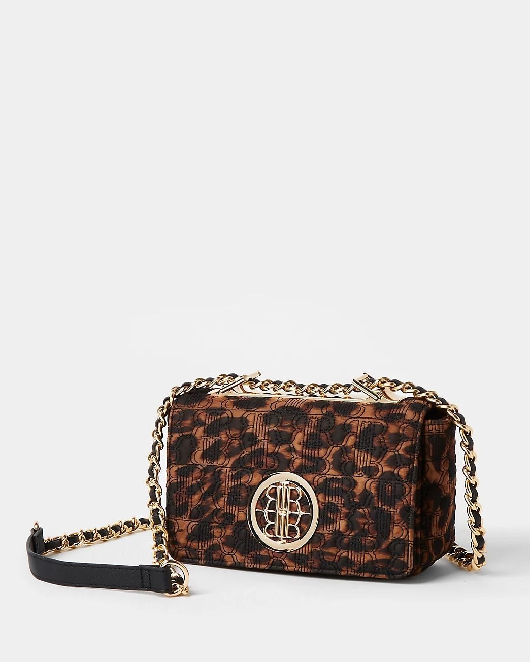 国内発送☆》River Island◇Quilted Cross Body Bag ヒョウ柄 (River 国内発送☆》River Island◇Quilted Cross Body Bag ヒョウ柄 (River