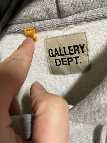 関税・送料込 GALLERY DEPT. ハンドペイント ロゴ パーカー 関税・送料込 GALLERY DEPT. ハンドペイント グレー パーカー