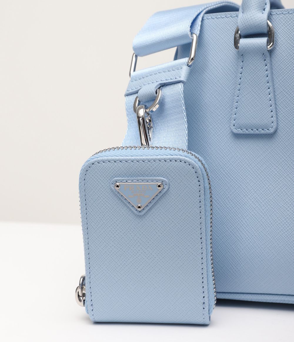 関税負担なし☆PRADA ガレリア サフィアーノレザー ミニバッグ (PRADA ...