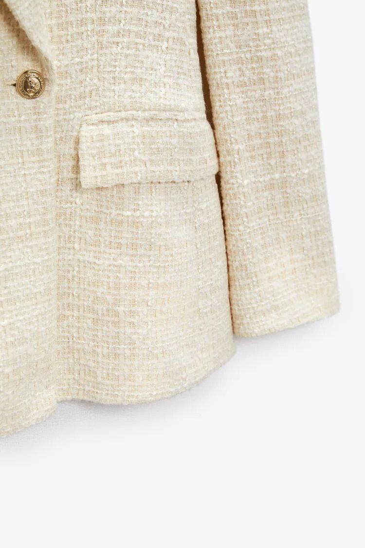 ☆ドイツ発*ZARA*新作*メタルボタンジャガードブレザー/EN☆ (ZARA ☆ドイツ発*ZARA*新作*メタルボタンジャガードブレザー/EN☆ (ZARA