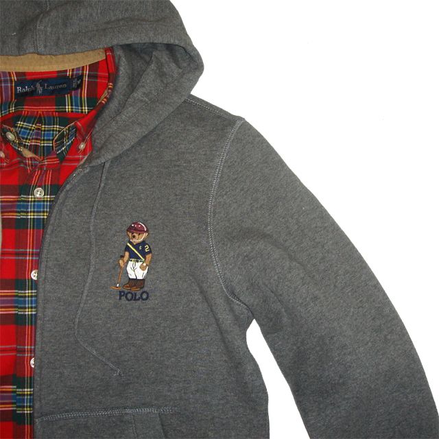 RalphLauren ラルフローレン ベアー フルジップパーカー DK.Grey RalphLauren ラルフローレン ベアー フルジップパーカー DK.Grey