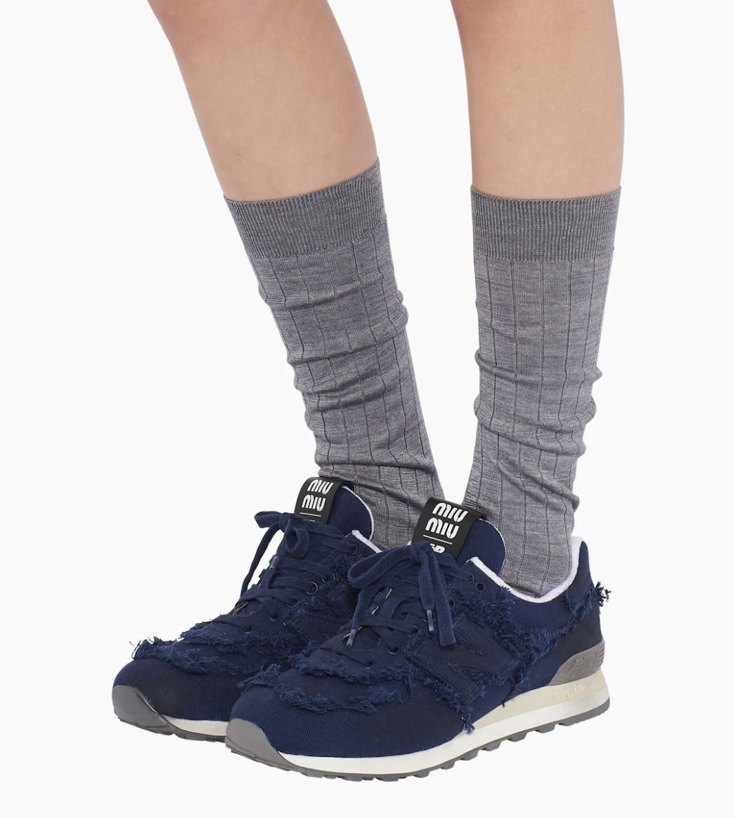 ☆コラボ 【574 New Balance x Miu Miu】 デニムスニーカー (MiuMiu ☆コラボ 【574 New Balance x Miu Miu】 デニムスニーカー (MiuMiu