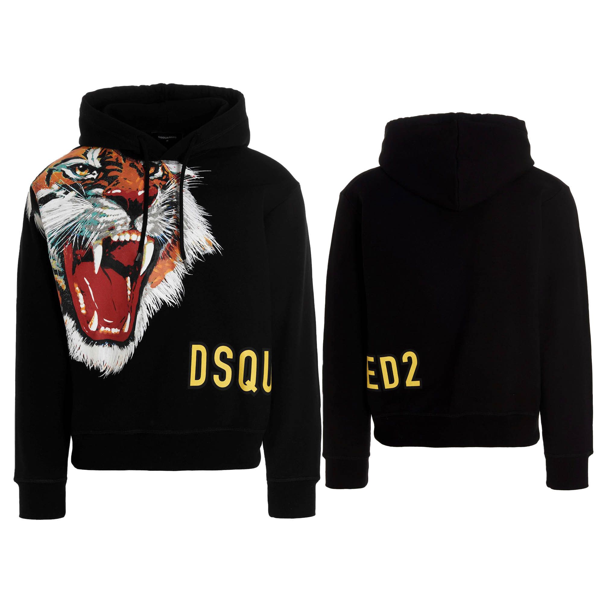 関税込DSQUARED2 2022SS D2 Tiger フーディ パーカー ロゴ 長袖 関税込DSQUARED2 2022SS D2 Tiger フーディ パーカー ロゴ 長袖
