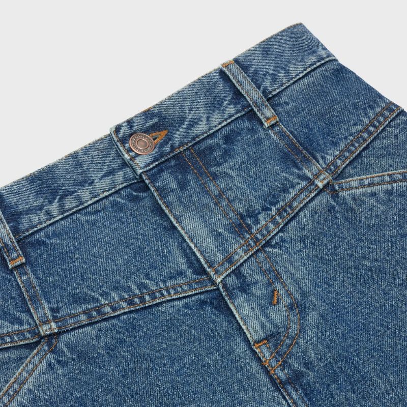 21AW NEW】CELINE_women/ダークウォッシュデニム MIDIスカート (CELINE ...
