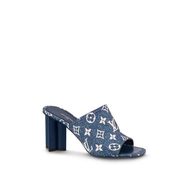人気】☆Louis Vuitton☆ シルエット・ライン ミュール デニム (Louis ...