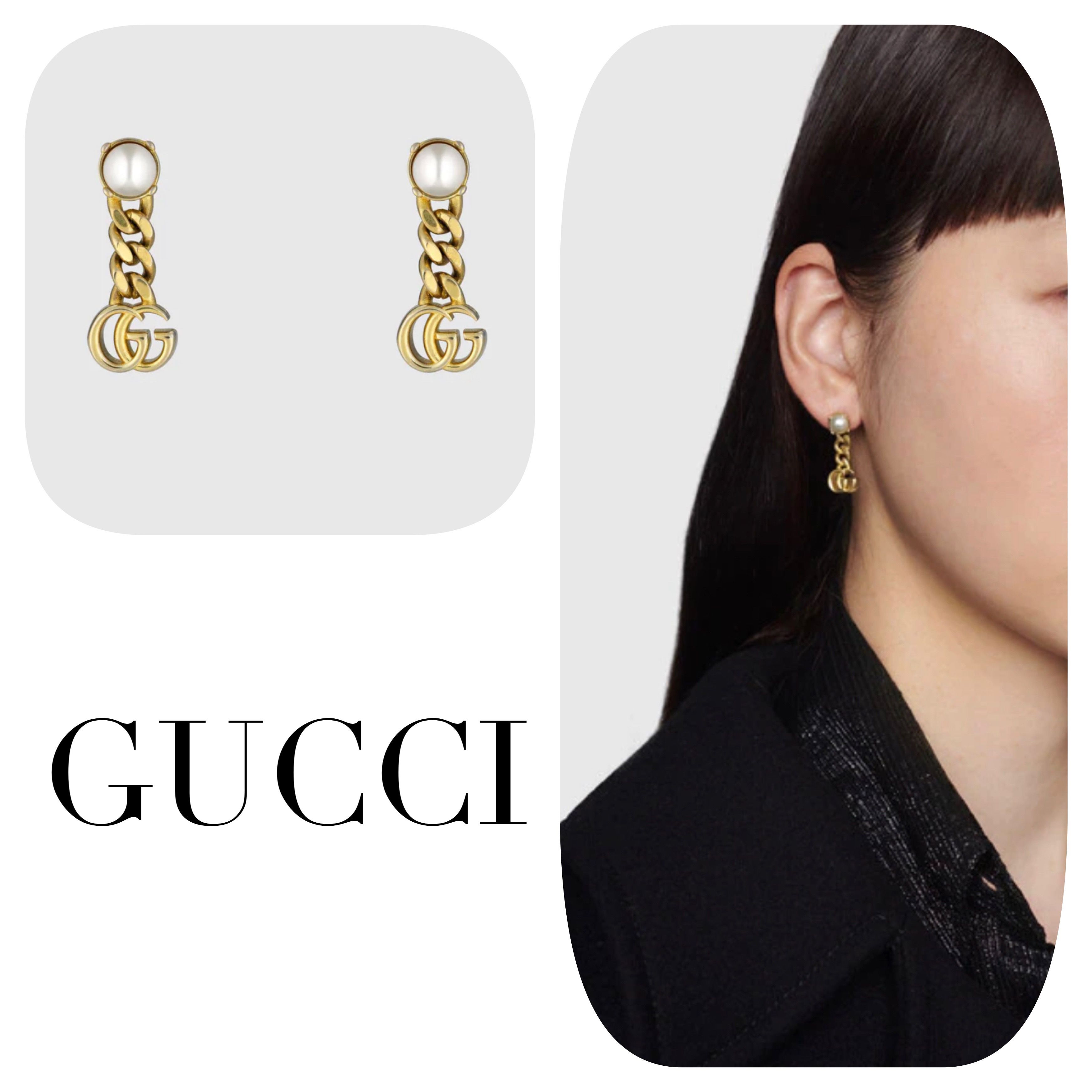 ☆新作☆GUCCI グッチ パールダブルGピアス (GUCCI/ピアス) 79110611