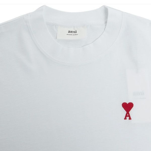 AMI ALEXANDRE MATTIUSSI 】ハートロゴ コットン Tシャツ (AMI PARIS/T AMI ALEXANDRE MATTIUSSI 】ハートロゴ コットン Tシャツ (AMI PARIS/T