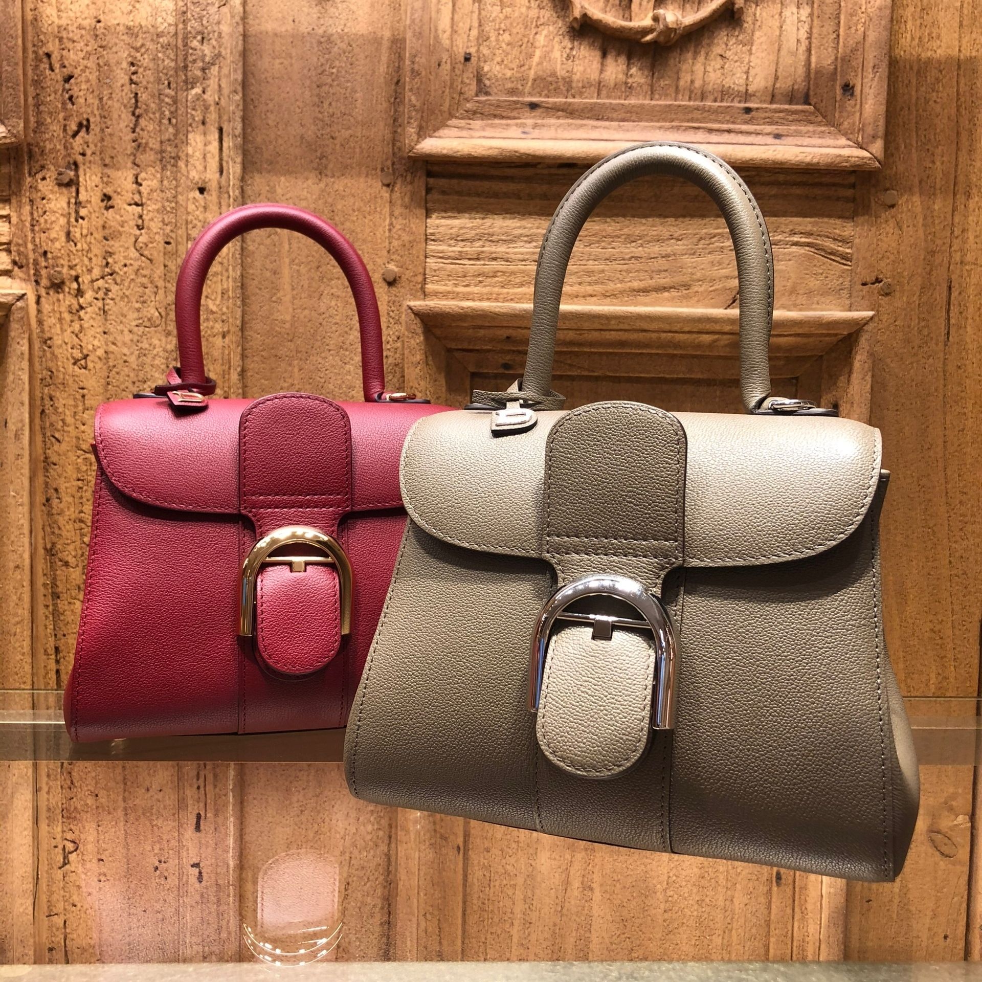DELVAUX】Brillant Mini バニティミラー付レザーハンドバッグ (DELVAUX ...