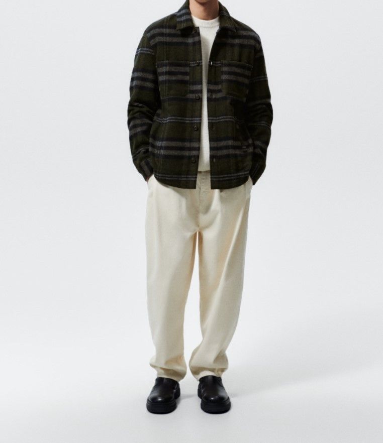 メンズZARA【関税/送料込】チェックシャツジャケット (ZARA/ジャケット メンズZARA【関税/送料込】チェックシャツジャケット (ZARA/ジャケット