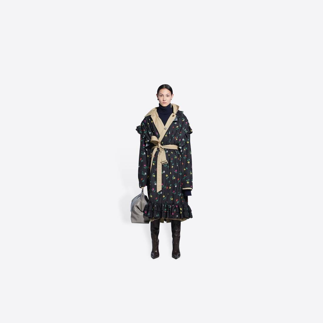 ○送料込○BALENCIAGA○リバーシブル トレンチコート