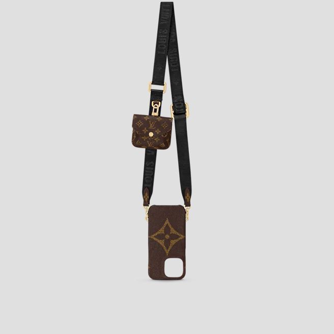 Louis Vuitton】IPHONEケース 13PRO ストラップ バンパー (Louis ...