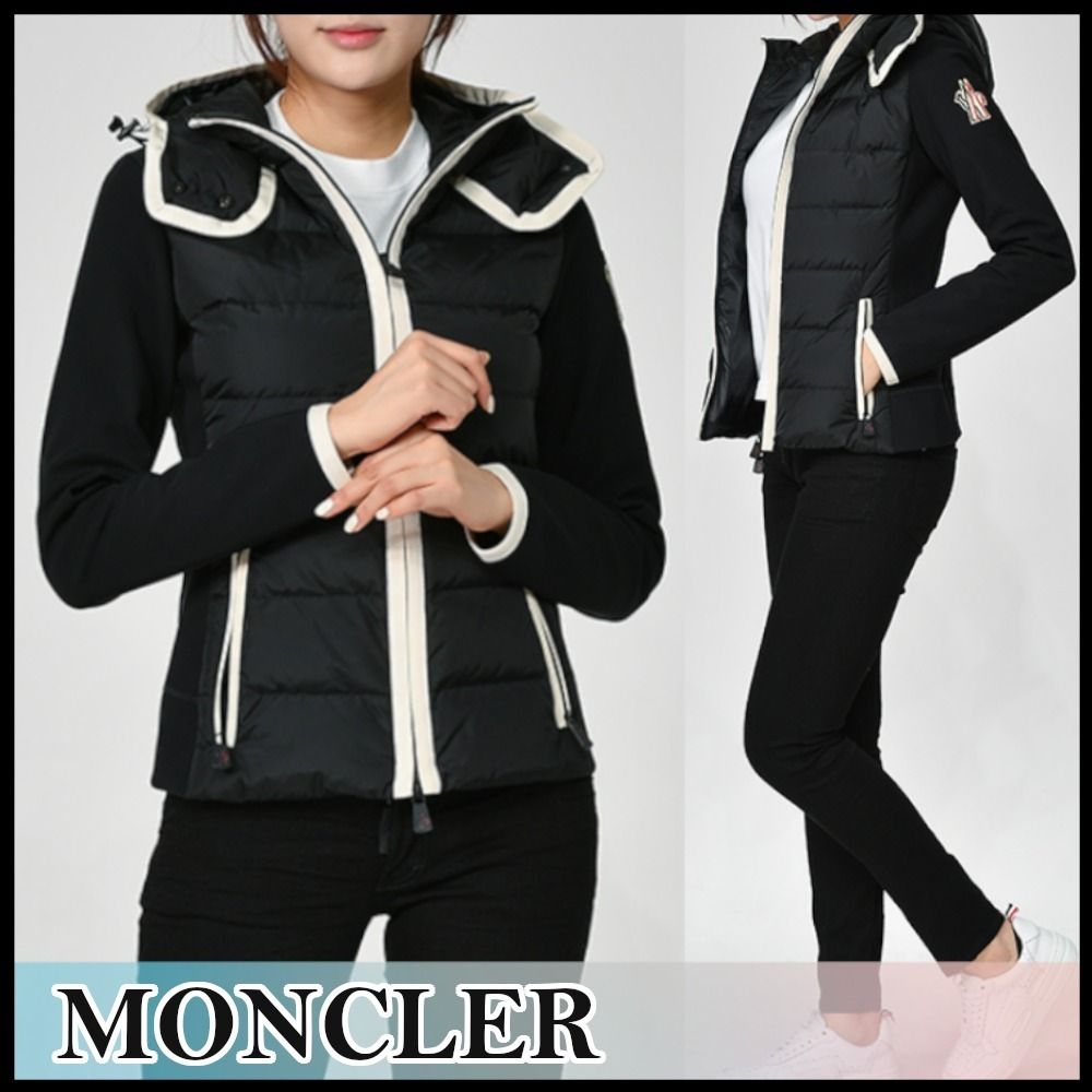 MONCLER】GRENOBLE 異素材MIX フリース ジャケット BLACK (MONCLER ...