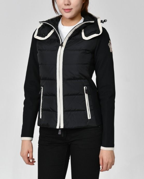 MONCLER】GRENOBLE 異素材MIX フリース ジャケット BLACK (MONCLER ...