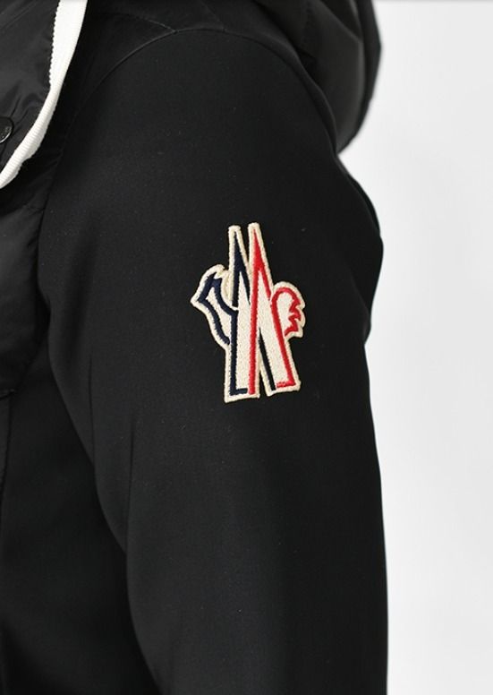 MONCLER】GRENOBLE 異素材MIX フリース ジャケット BLACK (MONCLER ...