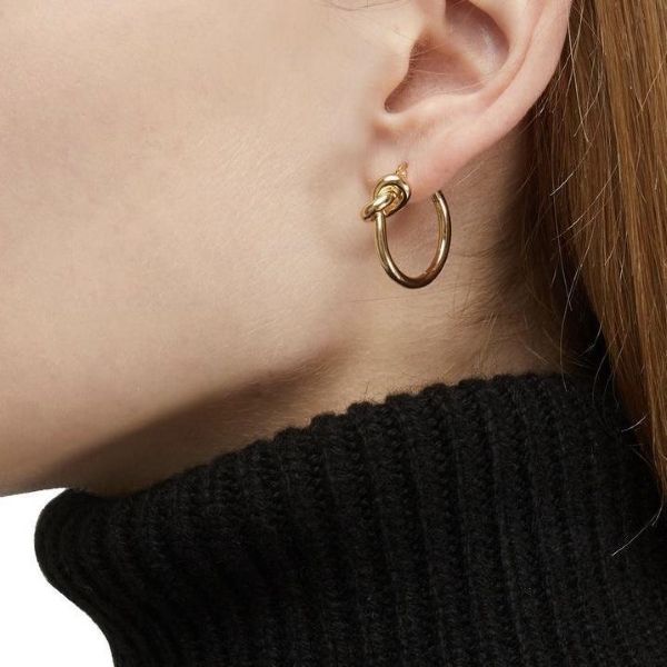 【SHAPES STUDIO】French Knot Hoop Earrings ピアス / Gold SHAPES STUDIO】French Knot Hoop Earrings ピアス / Gold