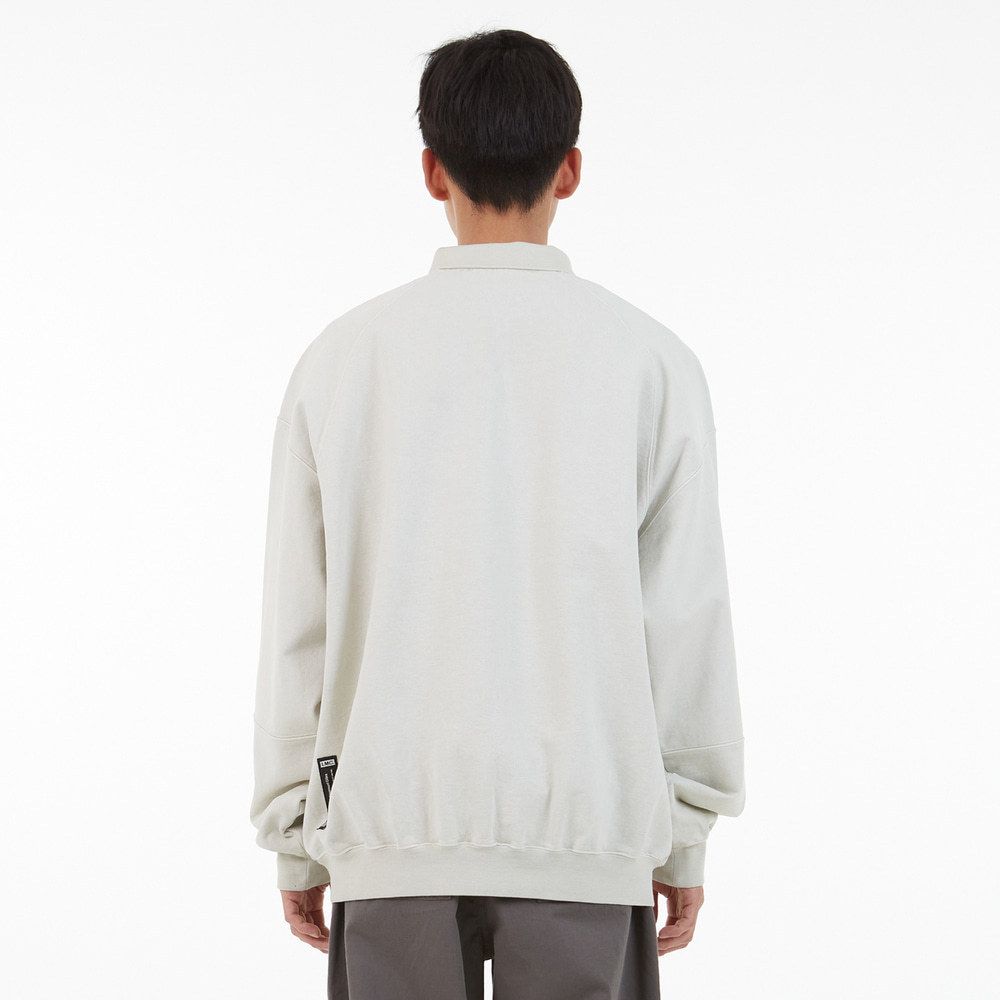 ポロシャツ LMC OVERDYED OVAL OVERSIZED COLLAR SWEATSHIRT LMC OVERDYED OVAL OVERSIZED COLLAR SWEATSHIRT (LMC