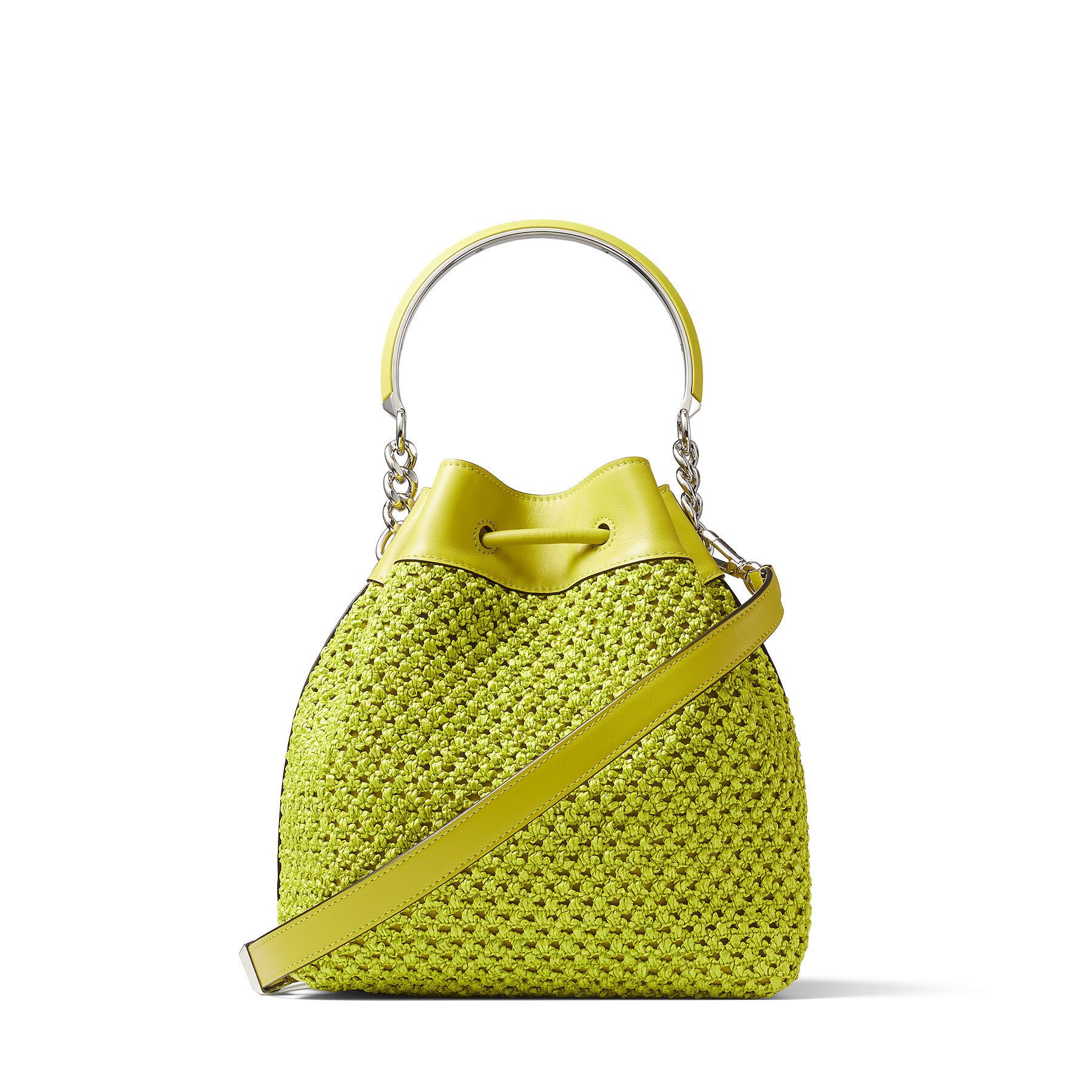 でおすすめアイテム。【JIMMY CHOO】☆直営店☆ 2WAY ラフィアネット クリアランス本物 JIMMY バケットバッグ ショルダーバッグ CHOO ショルダーバッグ