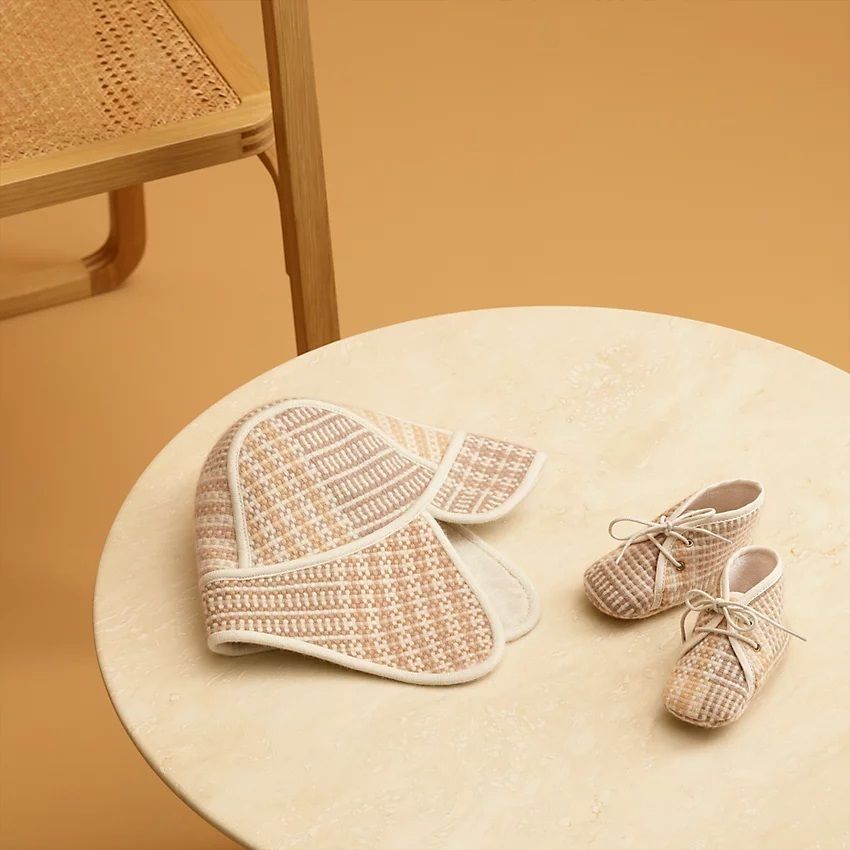 HERMES♤出産祝いに!ルーミーモザイク ベビーシューズPAF (HERMES ...