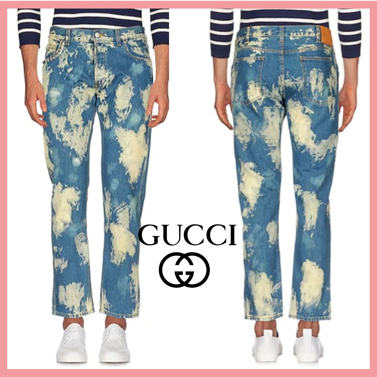 ☆関税送料込☆GUCCI ロゴ入り ジーンズ (GUCCI/デニム・ジーパン ☆関税送料込☆GUCCI ロゴ入り ジーンズ (GUCCI/デニム・ジーパン