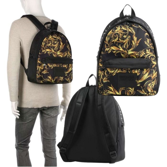 ヴェルサーチジーンズクチュール Iconic Logo Backpack リュック