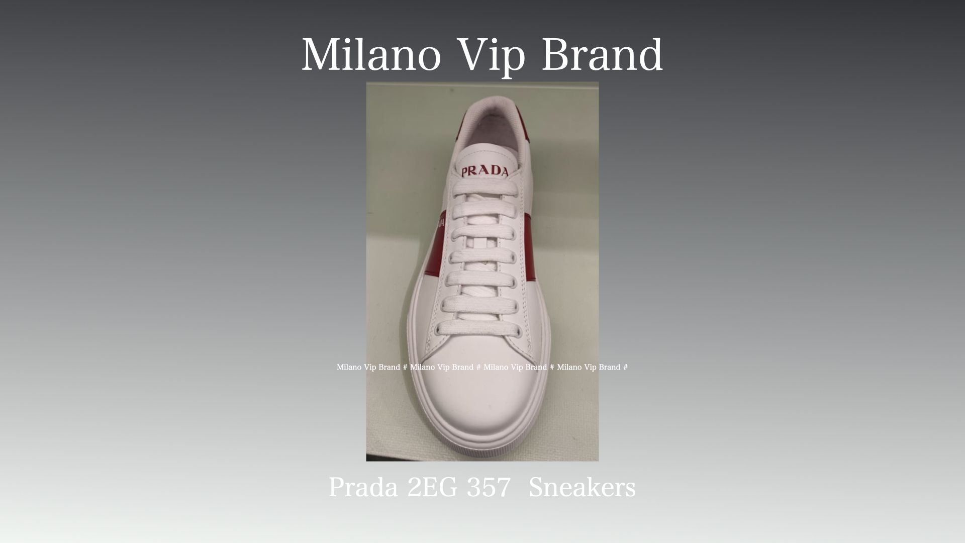 PRADA メンズスニーカー 2EG 357 ソフトカーフレザー (PRADA ...