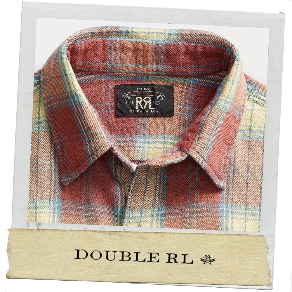 ☆ RRL ☆ アメカジ ☆ チェック柄ツイルワークシャツ (RRL/シャツ ☆ RRL ☆ アメカジ ☆ チェック柄ツイルワークシャツ (RRL/シャツ