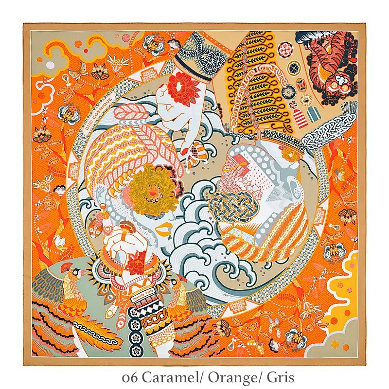 HERMES コレクター品 2021AW カレ90 Duo Cosmique スカーフ (HERMES