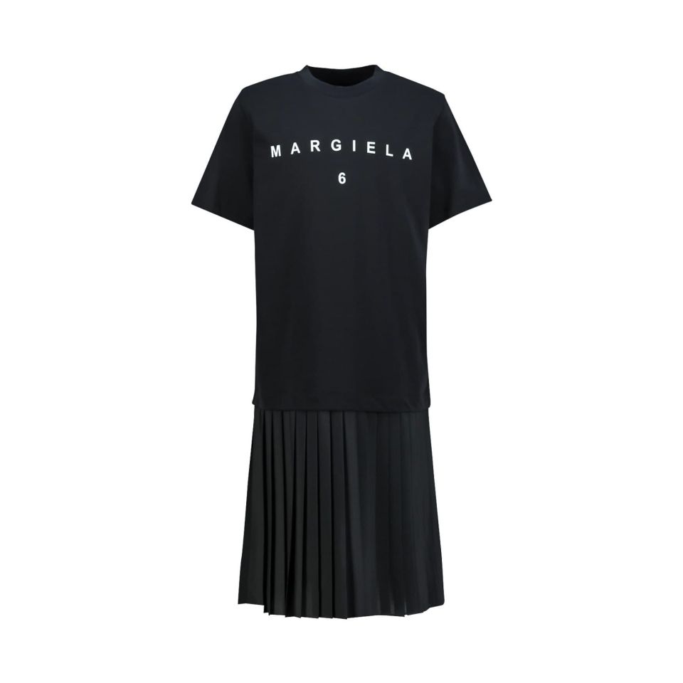 MM6 Maison Margiela】 プリーツ Tシャツ ワンピース 大人もOK