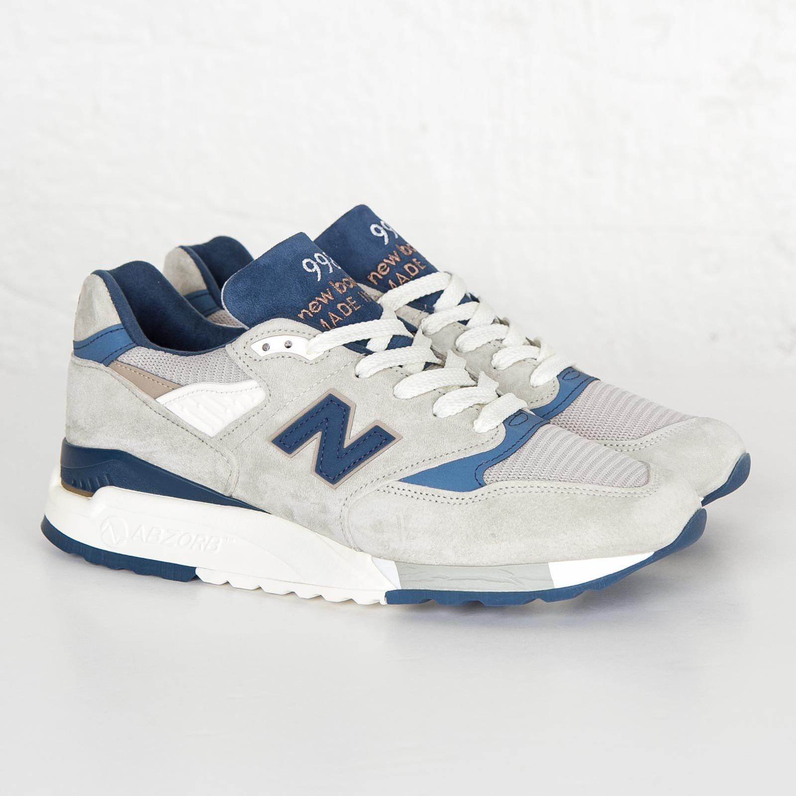 New balance ☆ made in USA M998CSEF ライトグレー×ネイビー (New