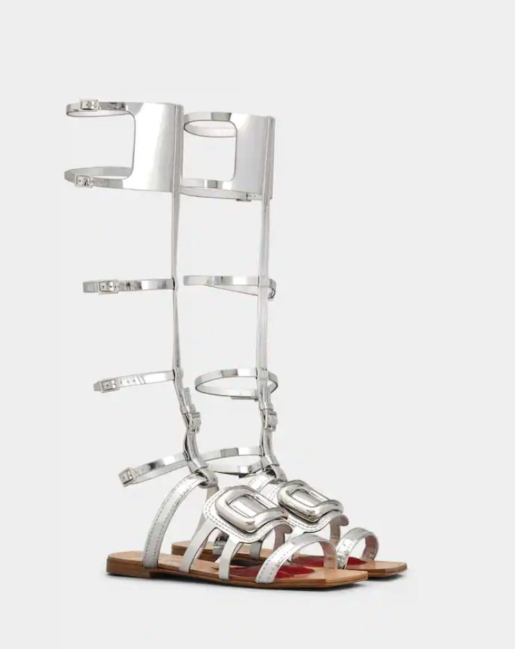 Roger Vivier グラディエーター メタルバックルサンダル (Roger Vivier Roger Vivier グラディエーター メタルバックルサンダル (Roger Vivier