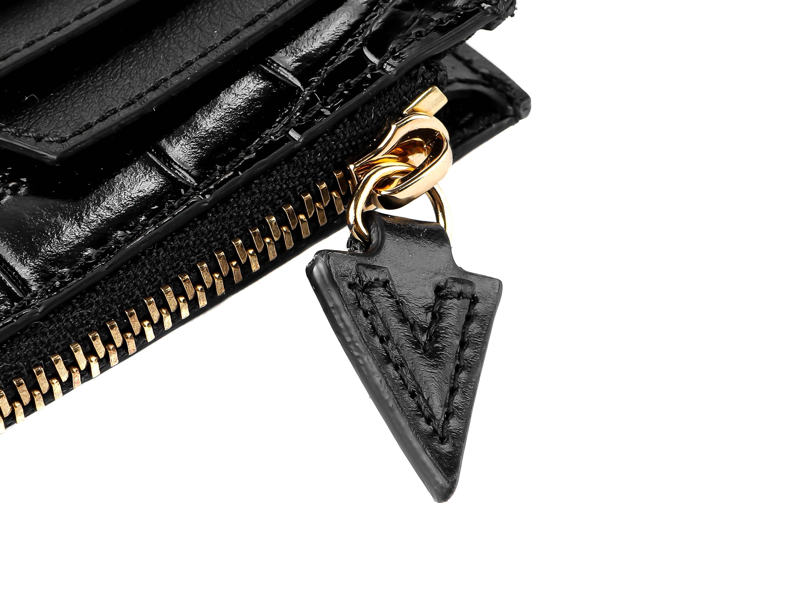 VERSACE★レターV レザー カード ケース・カードホルダー VERSACE☆レターV レザー カード ケース・カードホルダー