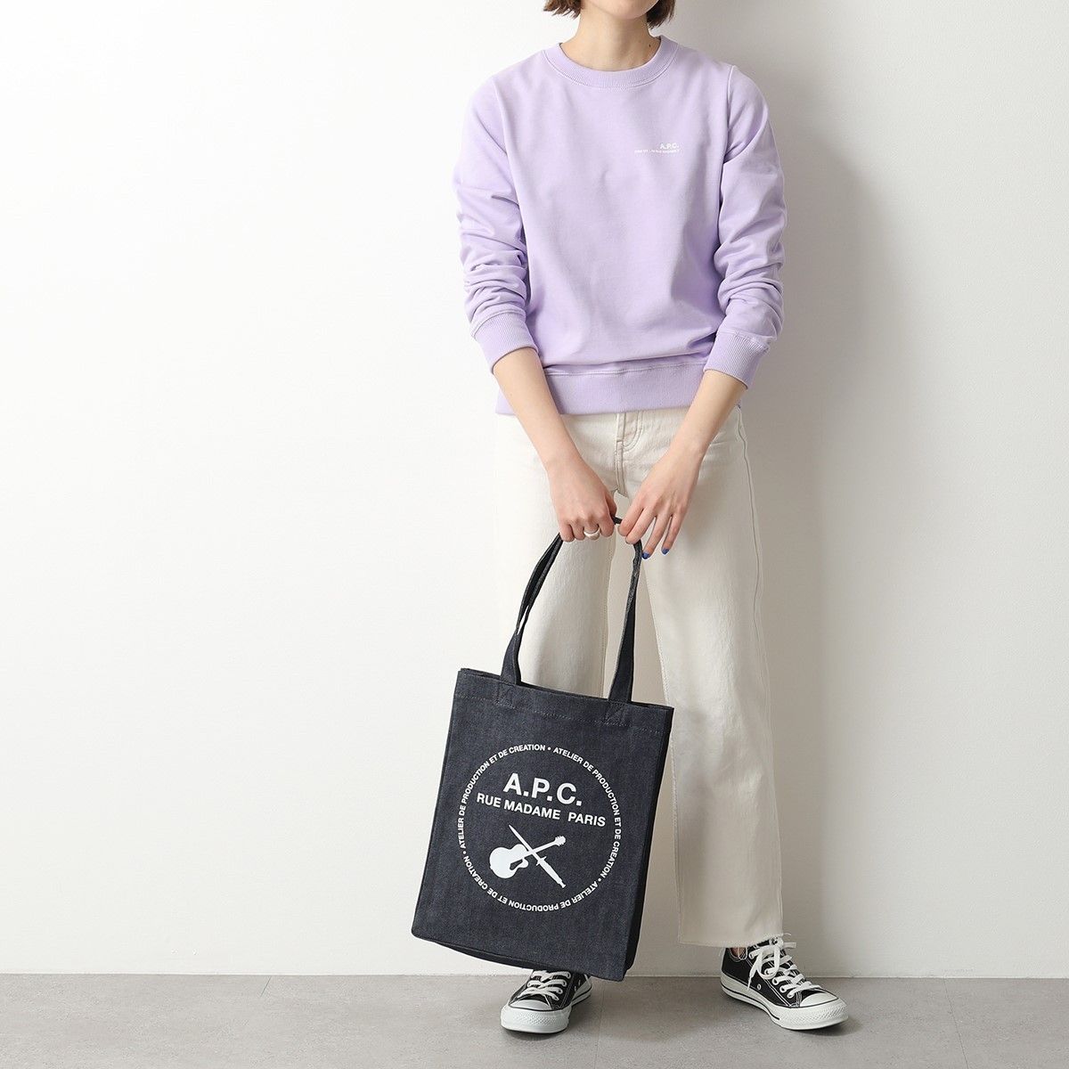 APC A.P.C. トートバッグ COCSX M61441 デニム APC A.P.C. トートバッグ COCSX M61441 デニム