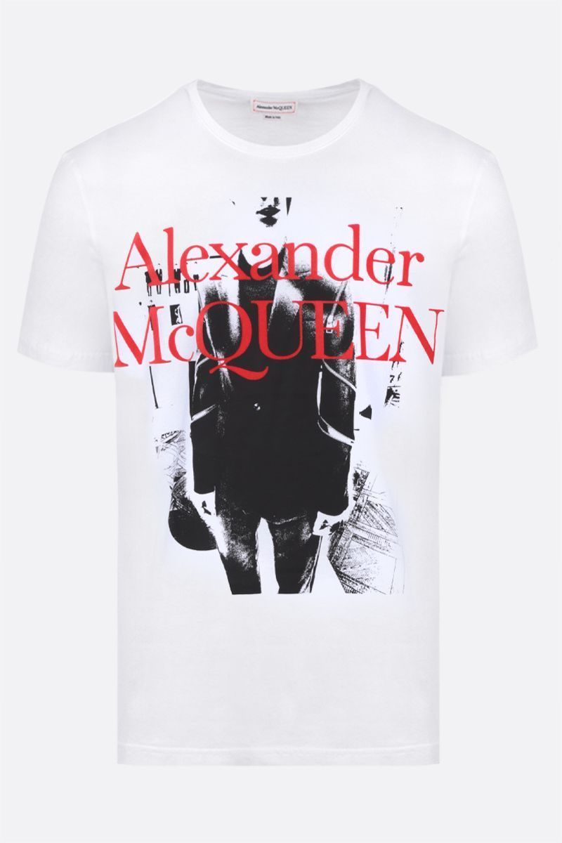 ALEXANDER MCQUEEN☆アトリエプリントコットンTシャツ関税送料込 ...