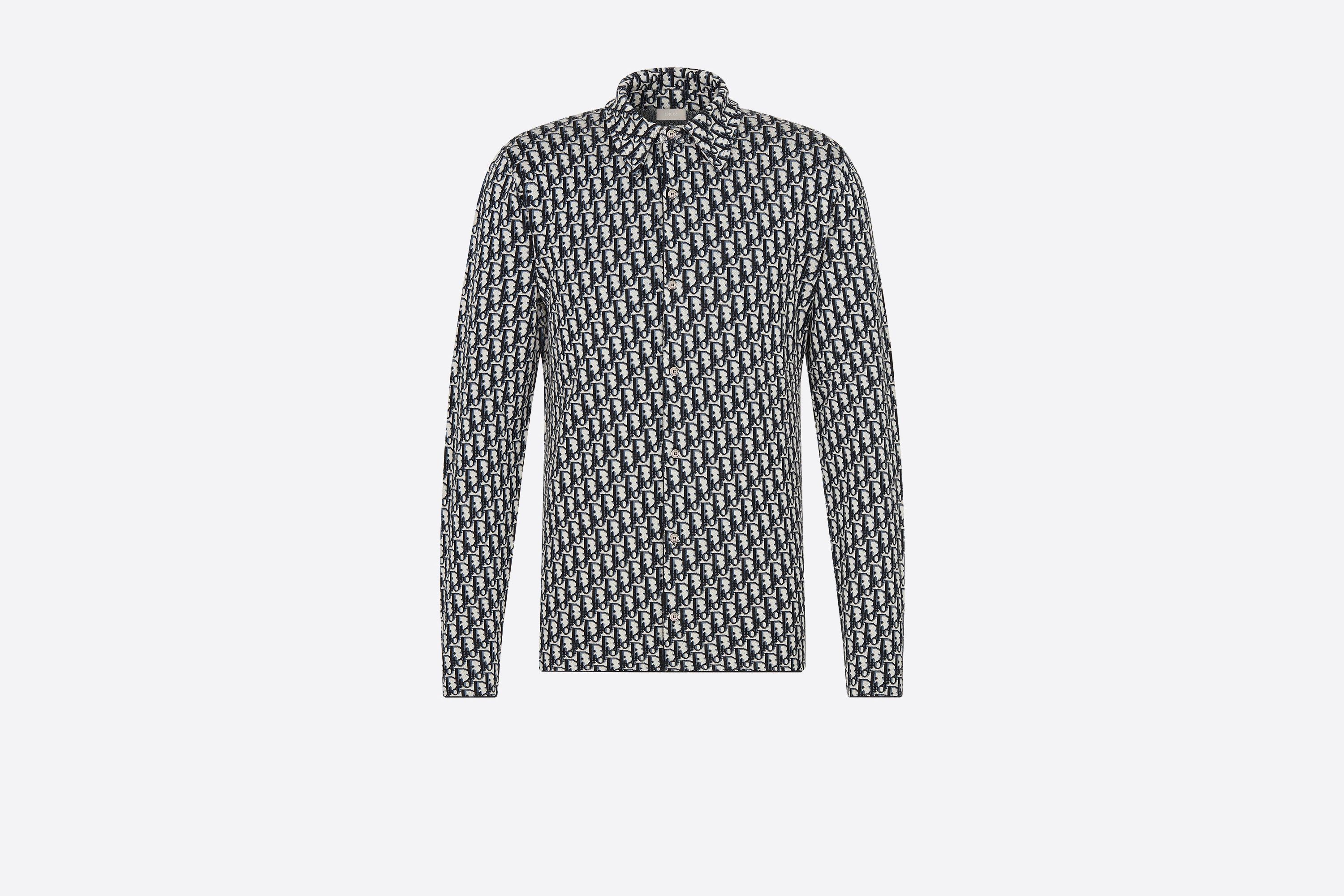 Dior ロゴ オーバーシャツ 黒白 長袖 トップス ラウンドネック (Dior Dior ロゴ オーバーシャツ 黒白 長袖 トップス ラウンドネック (Dior