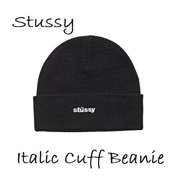 AUS発◆STUSSY◆Italic ユニセックス ロゴ ビーニー 2色