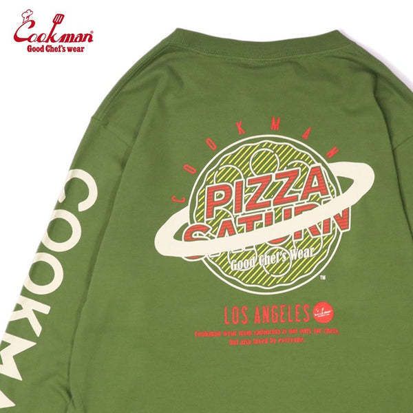 Cookman クックマン ロンT 長袖 Pizza Green Cookman クックマン ロンT 長袖 Pizza Green (Cookman/Tシャツ