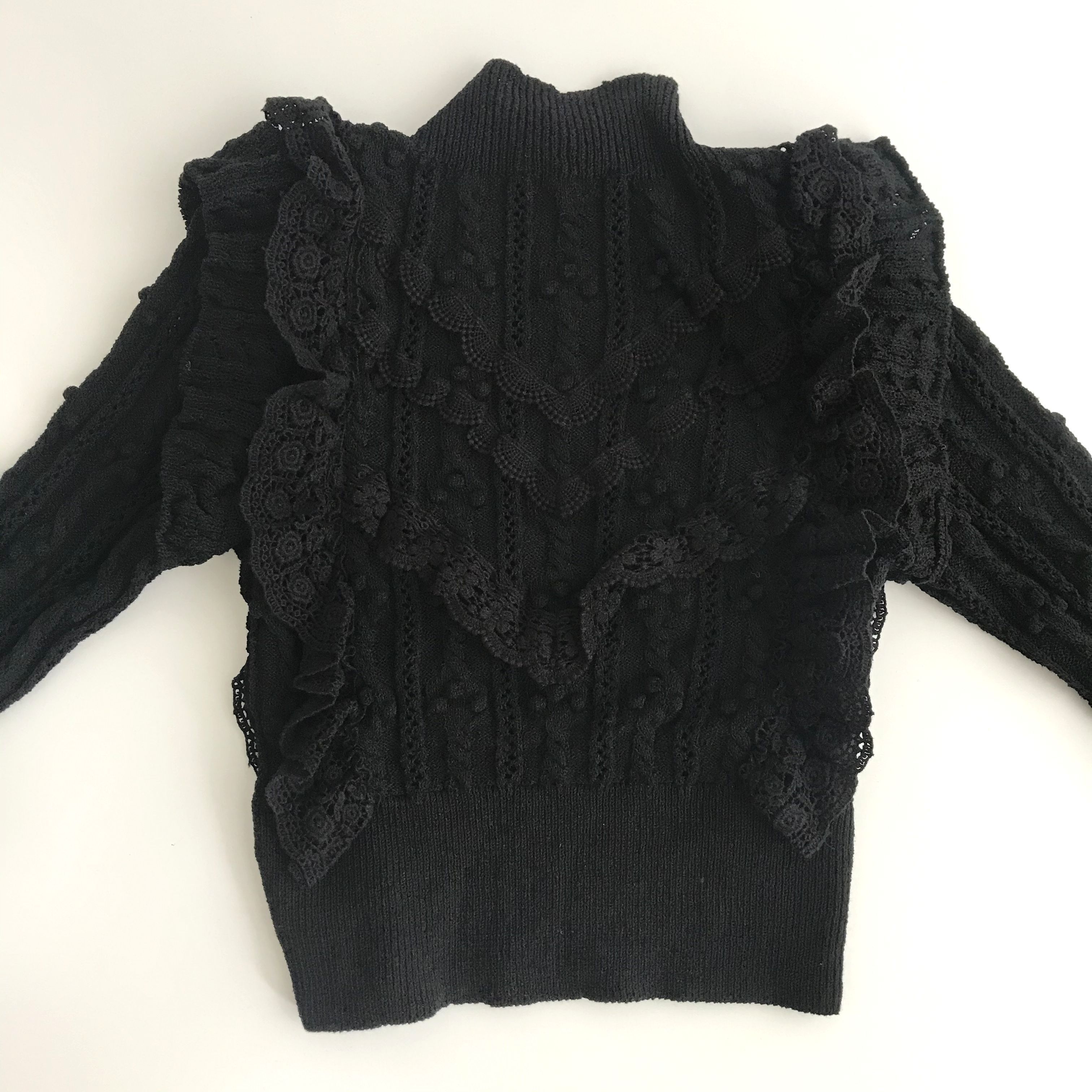 ZARA】オープンニット フリルセーター 4331/042 (ZARA/ニット ZARA】オープンニット フリルセーター 4331/042 (ZARA/ニット