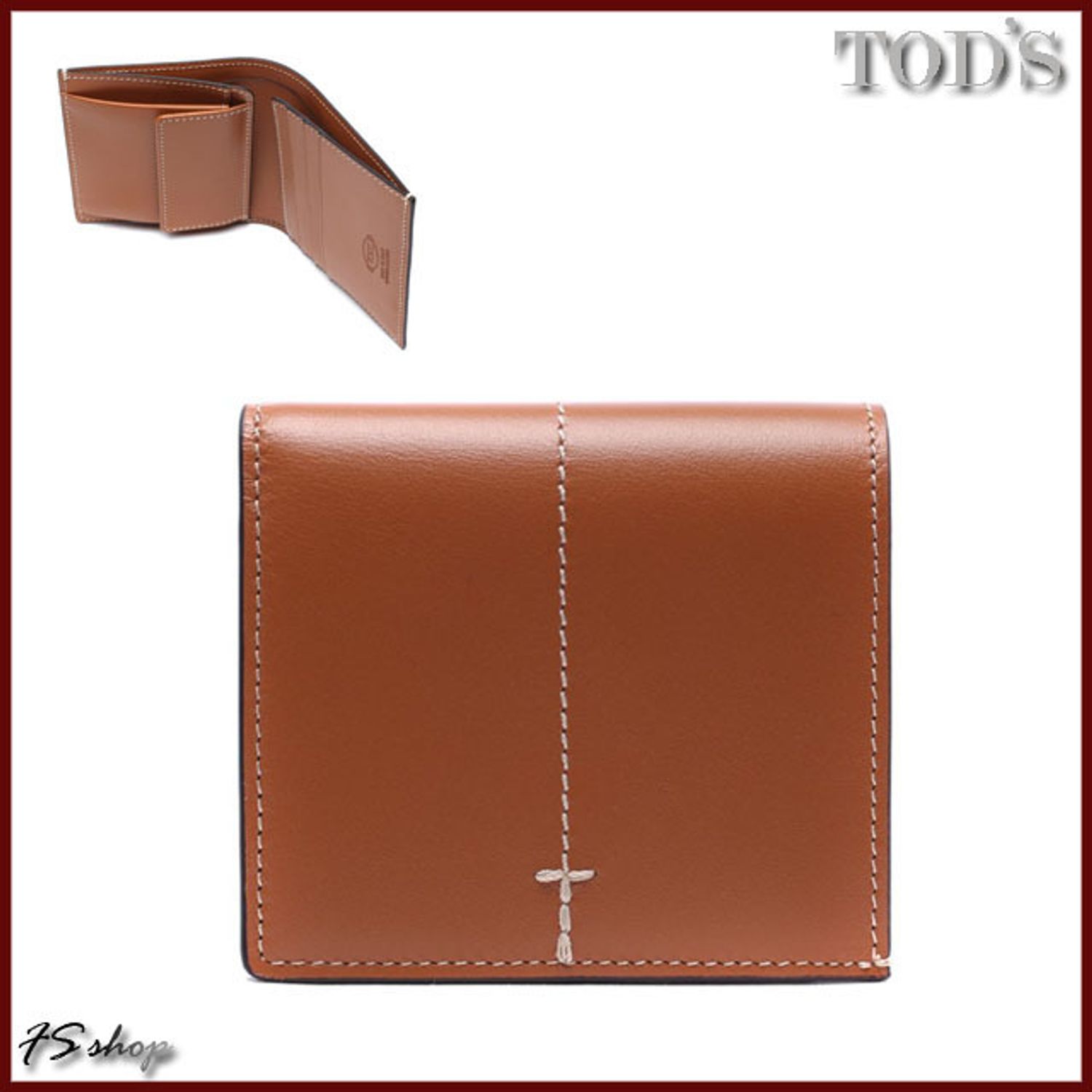 Tod S トッズ メンズ ステッチ 半財布 正規品 関税込 Tod S 折りたたみ財布 Xamimpb20 Qnt S410 Buyma