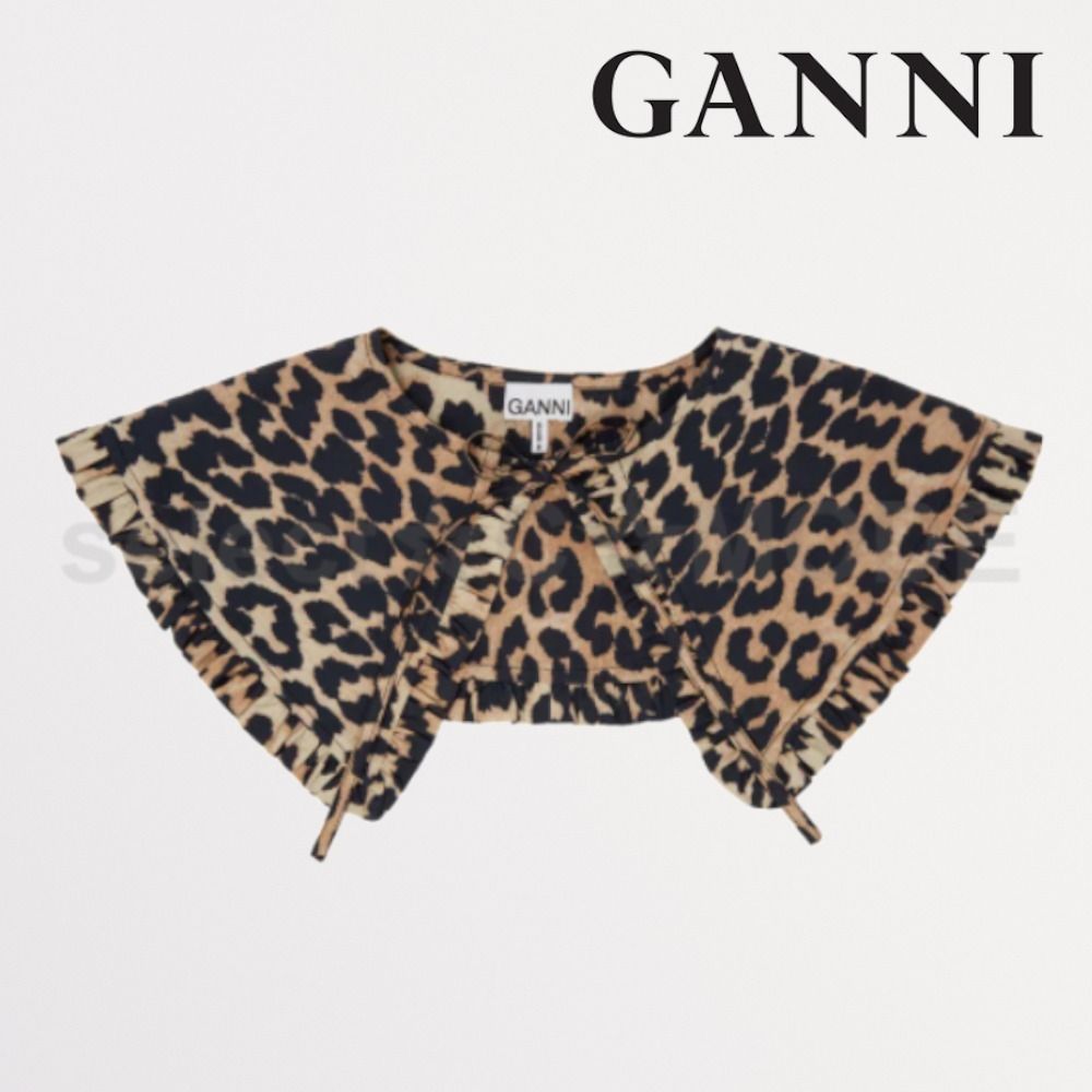 デンマーク発 ☆GANNI☆ レオパード柄つけ襟 関税込 (Ganni ...