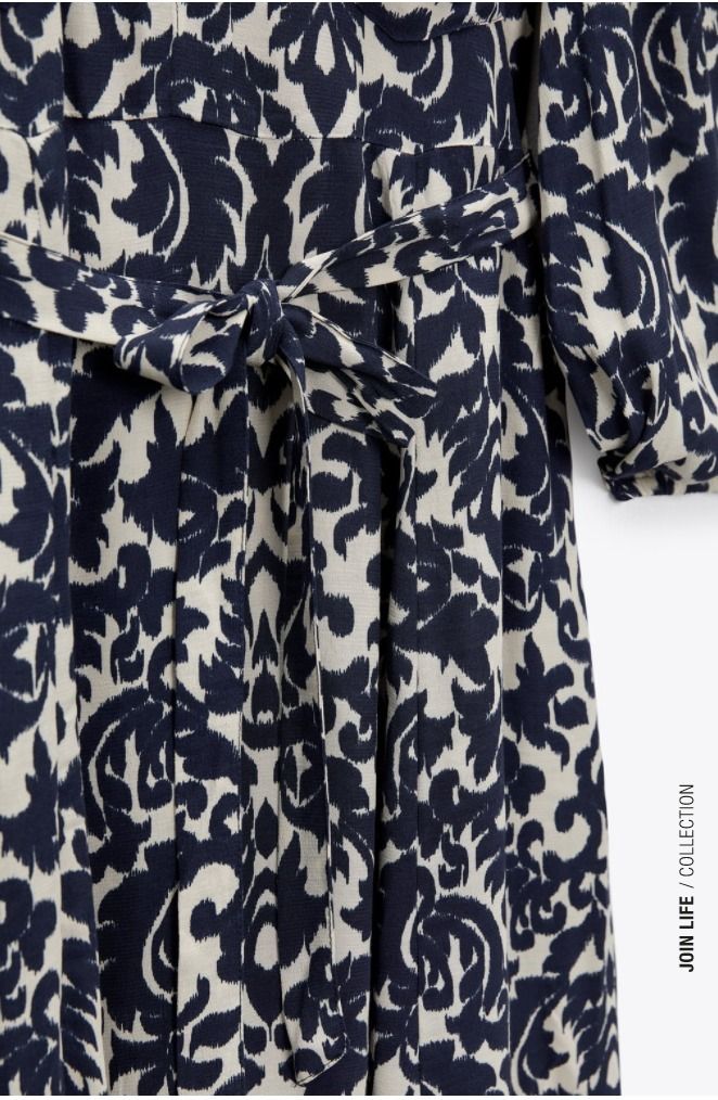 スペイン発送◎ZARA♪カジュアルプリントミディワンピース◎新作 (ZARA スペイン発送◎ZARA♪カジュアルプリントミディワンピース◎新作 (ZARA