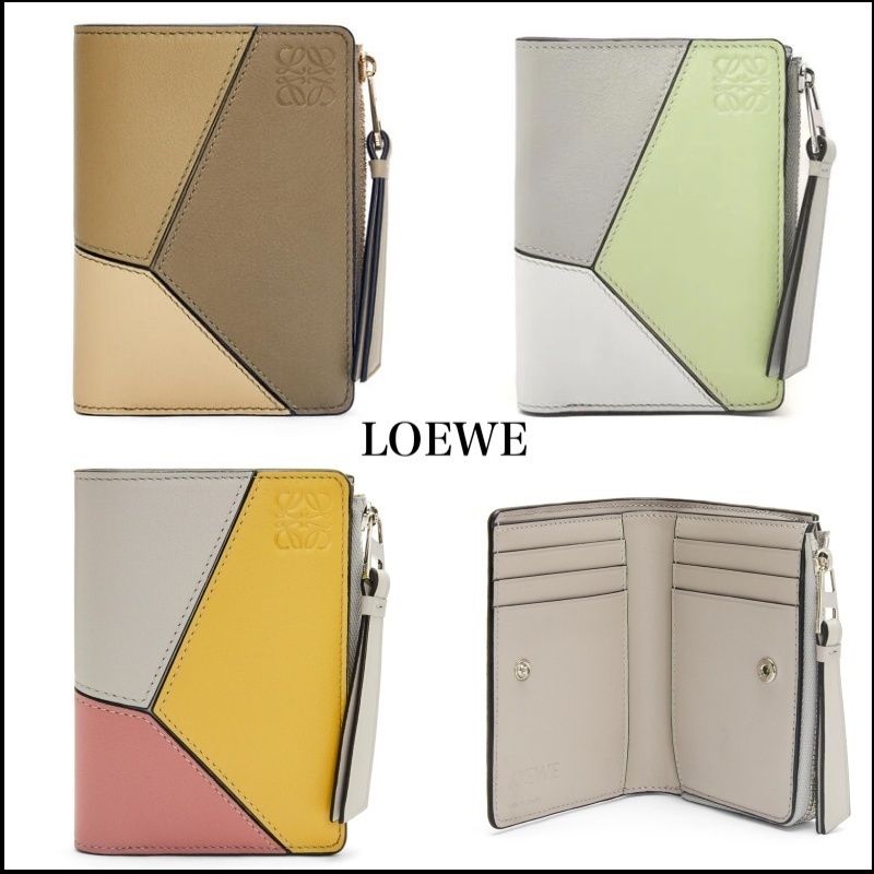 新作☆LOEWE☆ロエベ☆パズル スリムジップ 二つ折り財布 (LOEWE