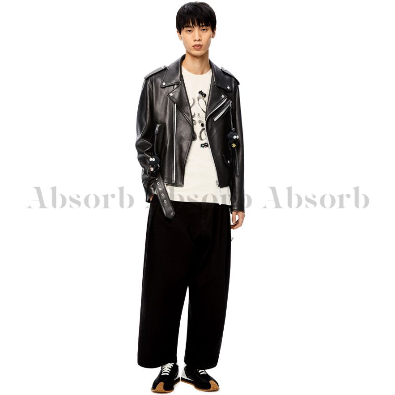 22SS NEW】LOEWE_men / コラボ カオナシ/ バイカージャケット (LOEWE 22SS NEW】LOEWE_men / コラボ カオナシ/ バイカージャケット (LOEWE