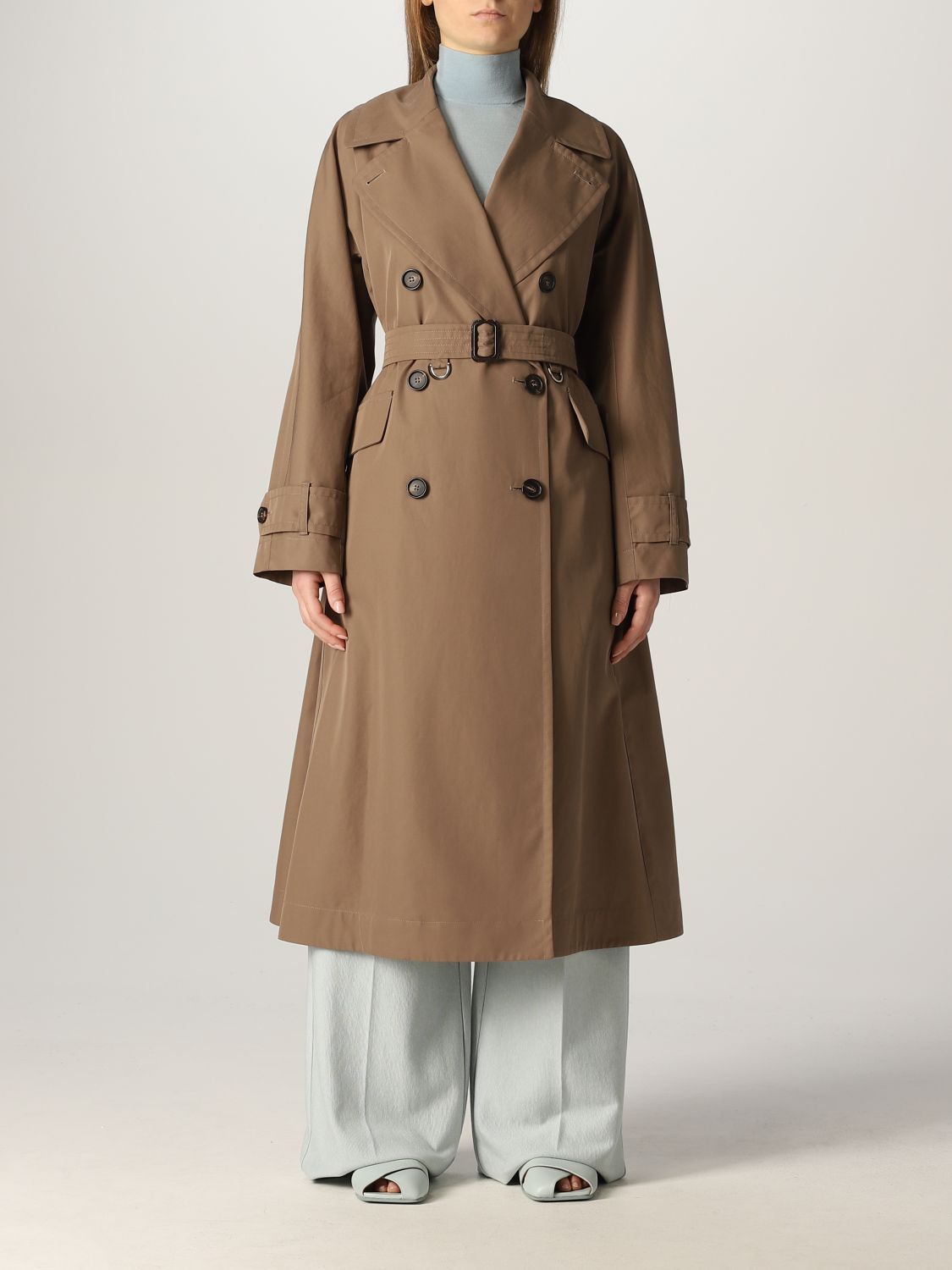 Max Mara The Cube】コットン ギャバジン トレンチコート (S Max Mara Max Mara The Cube】コットン ギャバジン トレンチコート (S Max Mara