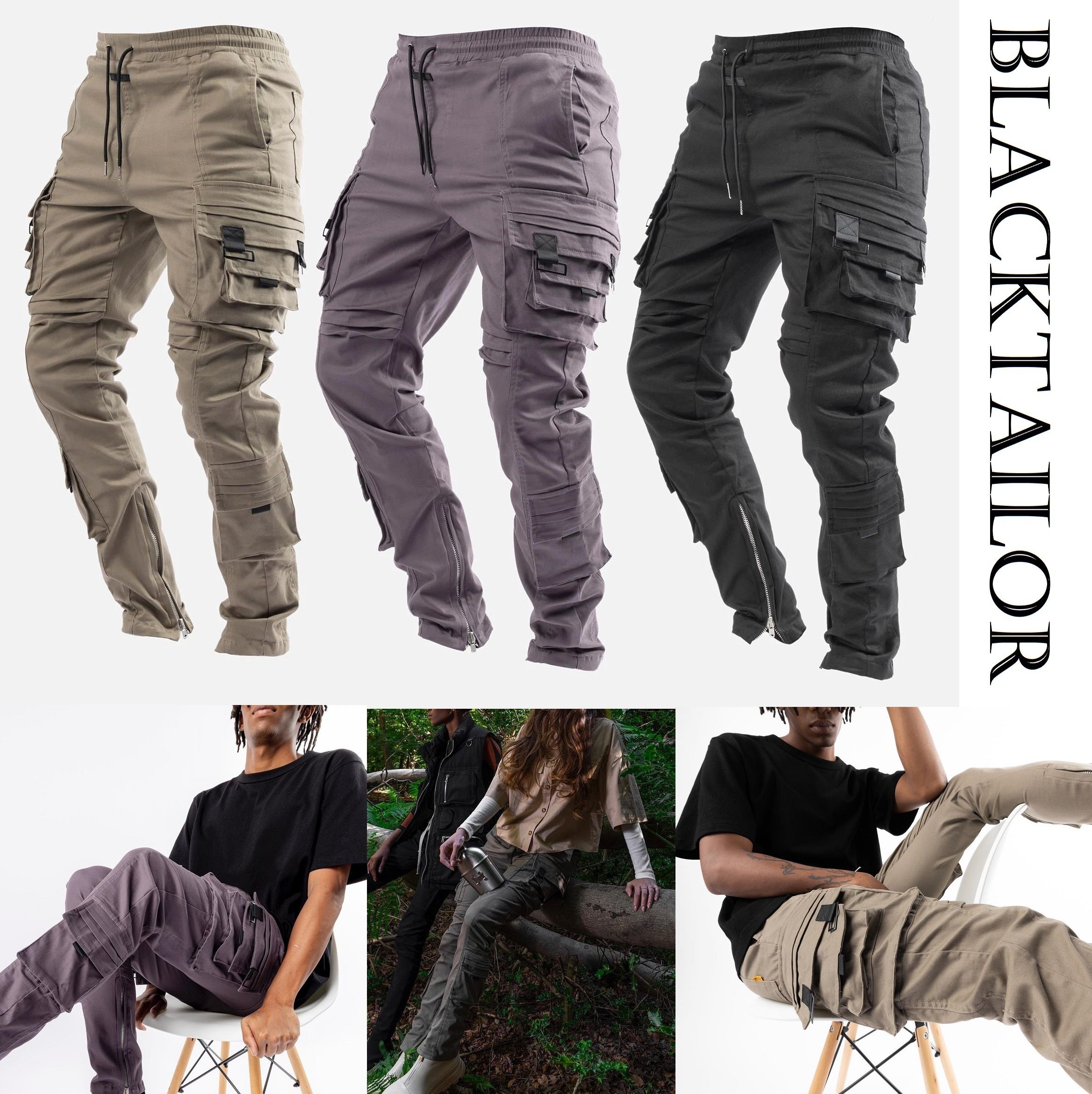 日本未入荷】BLACKTAILOR◇V2 カーゴパンツ◇スキニーフィット