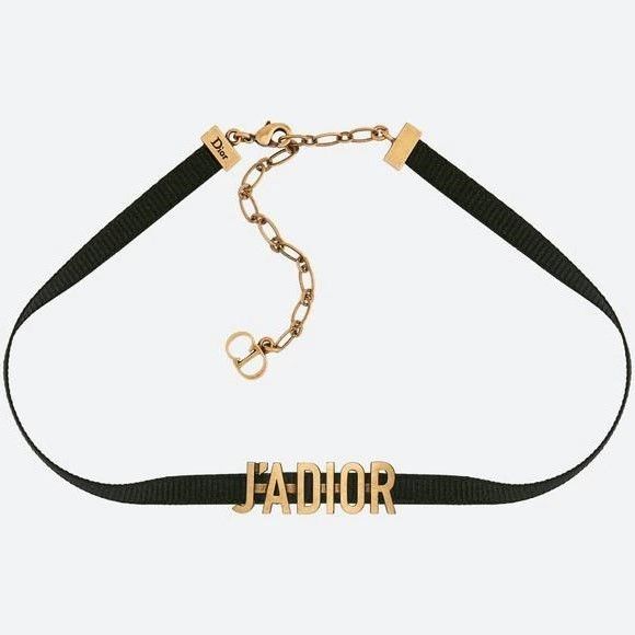 DIOR J'ADIOR チョーカーメタル ベルベットリボン クリスタル (Dior お買い物 DIOR チョーカー メタル•ベルベットリボン•クリスタル J’ADIOR ネックレス