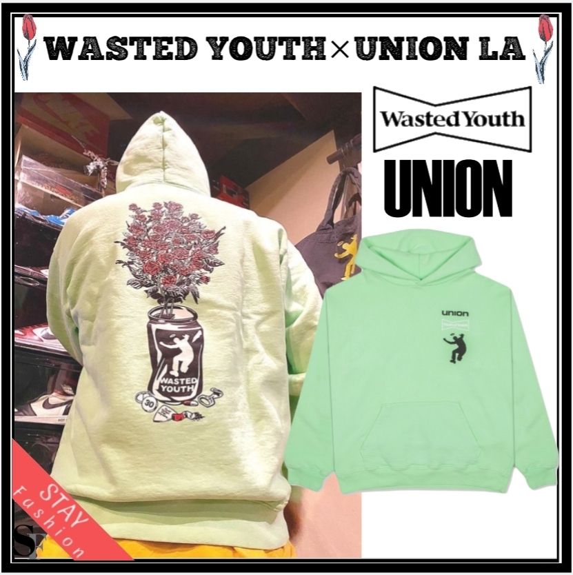 wasted youth union LA コラボ フーディ - パーカー